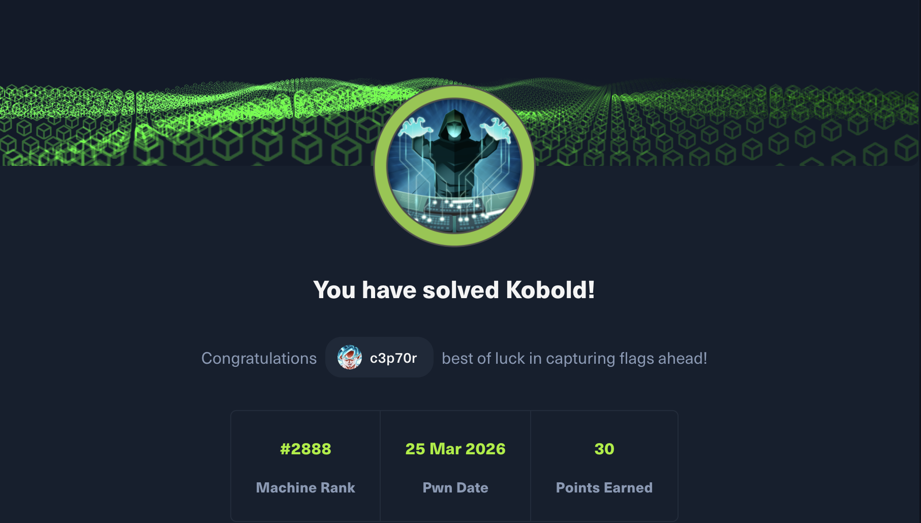 Kobold completion proof